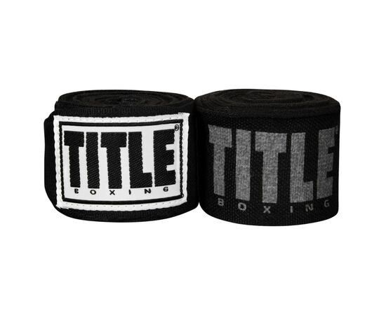 Бинт для спорта Title Boxing Power-Flex Elite 180" 4.5м Black (TPFHW BK)