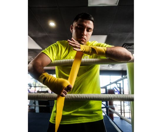 Бинт для спорта Title Boxing Select 180" Semi Elastic Mexican 4.5м Gold (SMHW XL GD), изображение 3 Бинт для спорта Title Boxing Select 180" Semi Elastic Mexican 4.5м Gold (SMHW XL GD), изображение 3