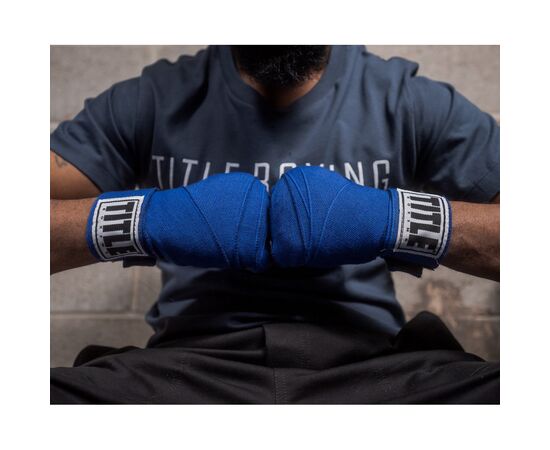 Бинт для спорта Title Boxing Select 180" Semi Elastic Mexican 4.5м Royal (SMHW XL RY), изображение 2 Бинт для спорта Title Boxing Select 180" Semi Elastic Mexican 4.5м Royal (SMHW XL RY), изображение 2