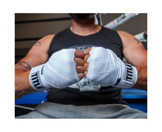 Бинт для спорта Title Boxing Select 180" Semi Elastic Mexican 4.5м White (SMHW XL WH), изображение 2 Бинт для спорта Title Boxing Select 180" Semi Elastic Mexican 4.5м White (SMHW XL WH), изображение 2