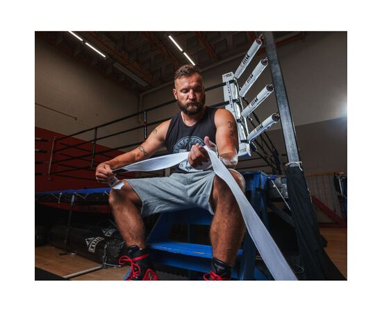 Бинт для спорта Title Boxing Select 180" Semi Elastic Mexican 4.5м White (SMHW XL WH), изображение 3 Бинт для спорта Title Boxing Select 180" Semi Elastic Mexican 4.5м White (SMHW XL WH), изображение 3