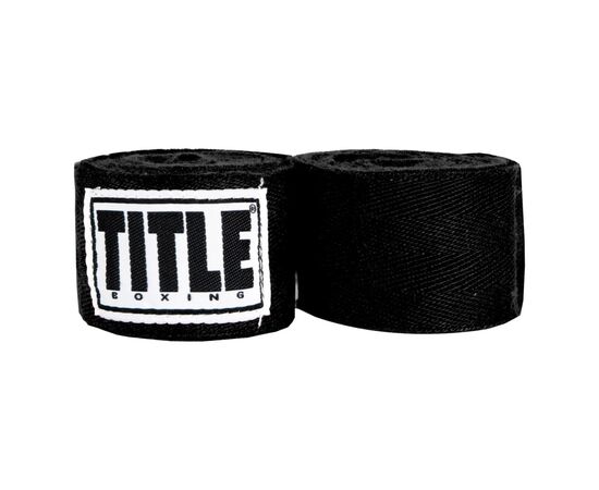 Бинт для спорту Title Boxing Traditional Weave 180" 4.5м Black (HW BK)