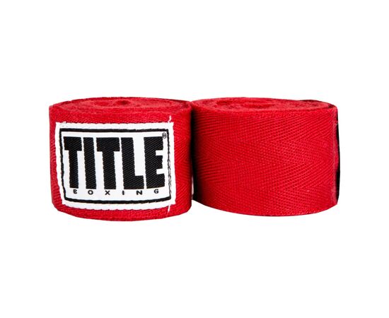 Бинт для спорту Title Boxing Traditional Weave 180" 4.5м Red (HW RD)