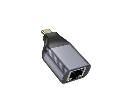 Переходник USB-C to RJ45 Ethernet 100Mbps gray HOCO (6942007645607), изображение 3 Переходник USB-C to RJ45 Ethernet 100Mbps gray HOCO (6942007645607), изображение 3