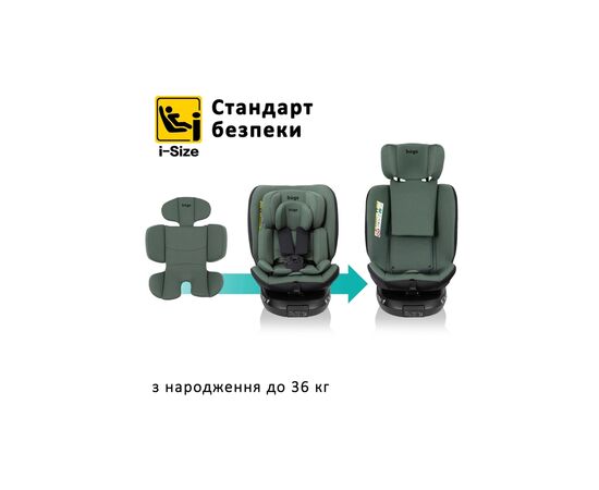 Автокресло Bugs Aera 360 i-Size, ISOFIX, (036 кг) - Forest Pine (4823056520010), изображение 10 Автокресло Bugs Aera 360 i-Size, ISOFIX, (036 кг) - Forest Pine (4823056520010), изображение 10