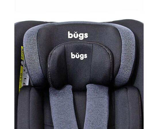 Автокресло Bugs Aera 360 i-Size, ISOFIX, (0–36 кг) Shadow Grey (4823056520003), изображение 4 Автокресло Bugs Aera 360 i-Size, ISOFIX, (0–36 кг) Shadow Grey (4823056520003), изображение 4