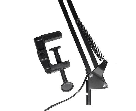 Настольная лампа Євросвітло Ridy-027 E27 зі струбциною чорна, изображение 4 Настольная лампа Євросвітло Ridy-027 E27 зі струбциною чорна, изображение 4