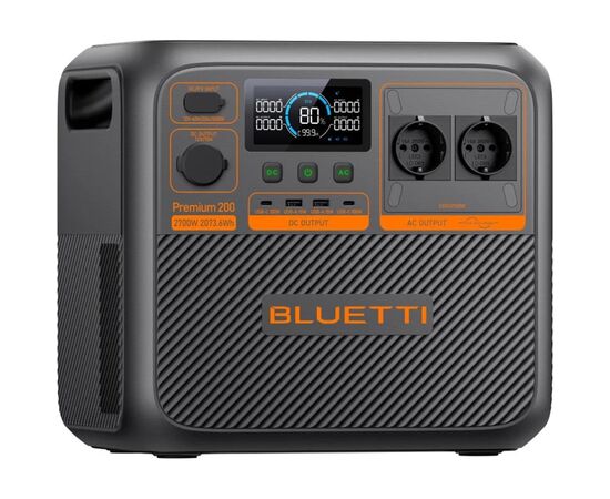 Зарядная станция BLUETTI PREMIUM 200 V2 2700W (PREMIUM 200 V2), изображение 2 Зарядная станция BLUETTI PREMIUM 200 V2 2700W (PREMIUM 200 V2), изображение 2