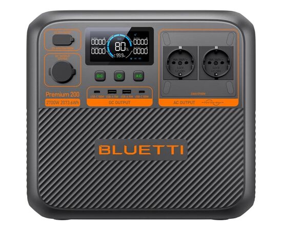 Зарядная станция BLUETTI PREMIUM 200 V2 2700W (PREMIUM 200 V2), изображение 3 Зарядная станция BLUETTI PREMIUM 200 V2 2700W (PREMIUM 200 V2), изображение 3
