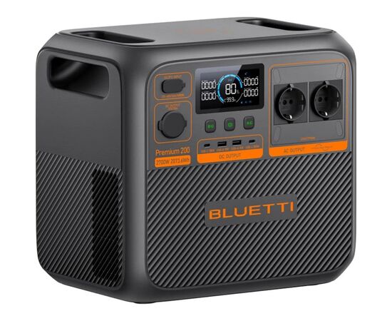 Зарядная станция BLUETTI PREMIUM 200 V2 2700W (PREMIUM 200 V2), изображение 6 Зарядная станция BLUETTI PREMIUM 200 V2 2700W (PREMIUM 200 V2), изображение 6