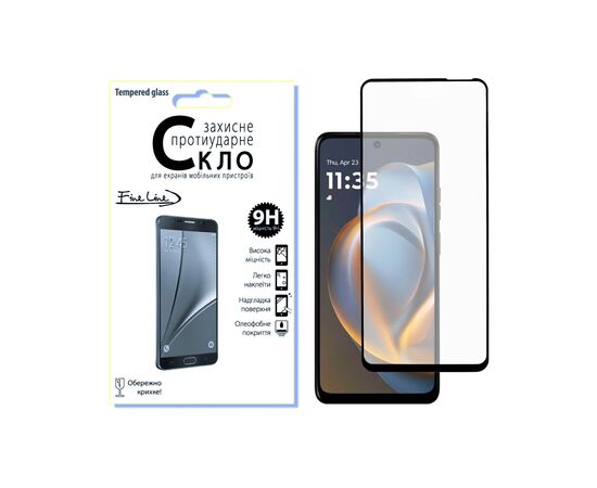Скло захисне Fine Line Full Glue Motorola G05 Black (FL-TGFG-396)