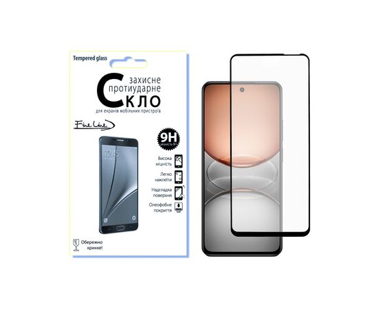Скло захисне Fine Line Full Glue Realme C75 Black (FL-TGFG-401)