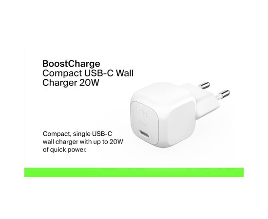 Зарядное устройство Belkin USB-C PD20W PPS white (WCA009KQWH), изображение 8 Зарядное устройство Belkin USB-C PD20W PPS white (WCA009KQWH), изображение 8