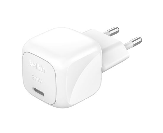 Зарядное устройство Belkin USB-C PD30W PPS white (WCA008KQWH)