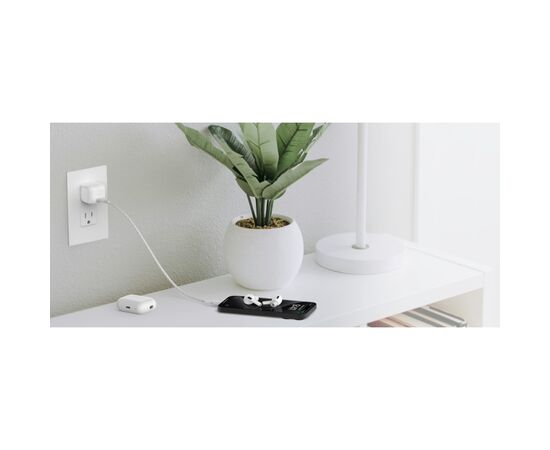 Зарядное устройство Belkin USB-C PD30W PPS + cable USB-C to USB-C 1.0m PVC white (WCA008KQ1MWH-B6), изображение 7 Зарядное устройство Belkin USB-C PD30W PPS + cable USB-C to USB-C 1.0m PVC white (WCA008KQ1MWH-B6), изображение 7