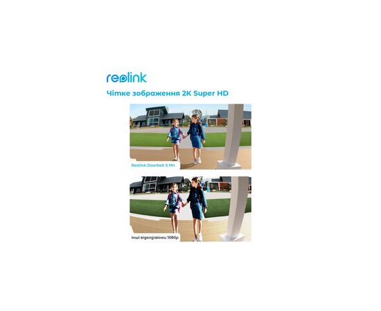 Дверной звонок Reolink Video Doorbell WiFi (D340W), изображение 11 Дверной звонок Reolink Video Doorbell WiFi (D340W), изображение 11
