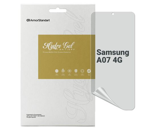 Пленка защитная Armorstandart hydrogel Anti-spy Samsung A07 4G (ARM86505)