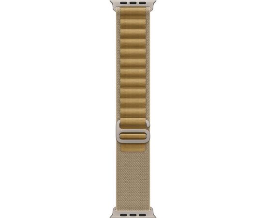 Ремешок для смарт-часов Apple 49mm Tan Alpine Loop - Medium - Natural Titanium Finish (MXN23ZM/A)