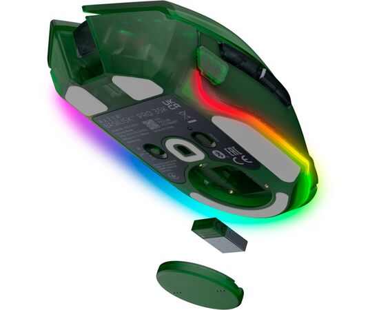 Мышка Razer Basilisk V3 Pro 35K Wireless/Bluetooth/USB Phantom Green (RZ01-05240300-R3G1), изображение 4 Мышка Razer Basilisk V3 Pro 35K Wireless/Bluetooth/USB Phantom Green (RZ01-05240300-R3G1), изображение 4