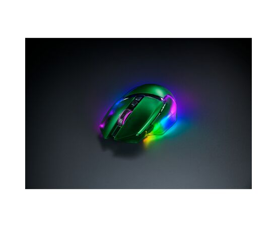Мышка Razer Basilisk V3 Pro 35K Wireless/Bluetooth/USB Phantom Green (RZ01-05240300-R3G1), изображение 6 Мышка Razer Basilisk V3 Pro 35K Wireless/Bluetooth/USB Phantom Green (RZ01-05240300-R3G1), изображение 6