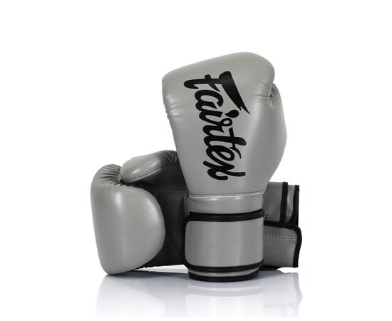 Боксерские перчатки Fairtex BGV14 Grey 12 унцій (бинти в комплекті) (BGV14_12oz_Grey), изображение 2 Боксерские перчатки Fairtex BGV14 Grey 12 унцій (бинти в комплекті) (BGV14_12oz_Grey), изображение 2