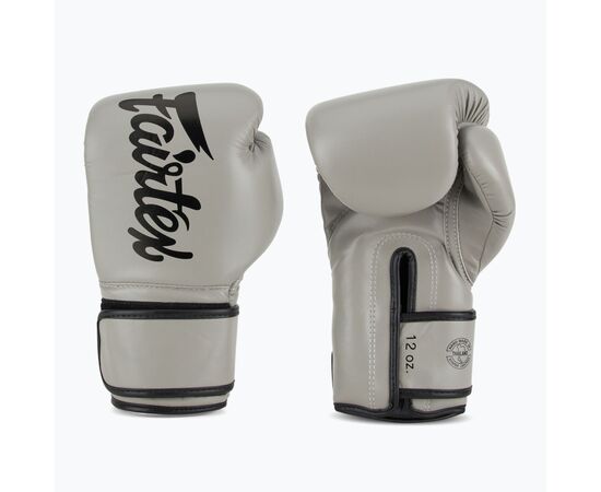 Боксерские перчатки Fairtex BGV14 Grey 14 унцій (бинти в комплекті) (BGV14_14oz_Grey), изображение 4 Боксерские перчатки Fairtex BGV14 Grey 14 унцій (бинти в комплекті) (BGV14_14oz_Grey), изображение 4