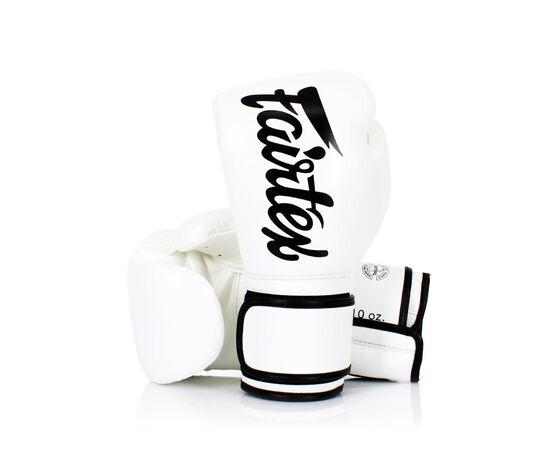 Боксерские перчатки Fairtex BGV14 White 12 унцій (бинти в комплекті) (BGV14_12oz_White), изображение 2 Боксерские перчатки Fairtex BGV14 White 12 унцій (бинти в комплекті) (BGV14_12oz_White), изображение 2