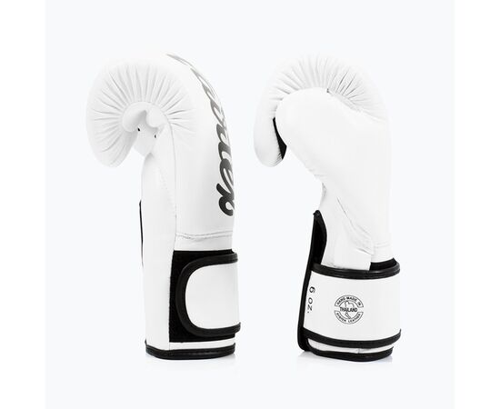 Боксерские перчатки Fairtex BGV14 White 12 унцій (бинти в комплекті) (BGV14_12oz_White), изображение 4 Боксерские перчатки Fairtex BGV14 White 12 унцій (бинти в комплекті) (BGV14_12oz_White), изображение 4