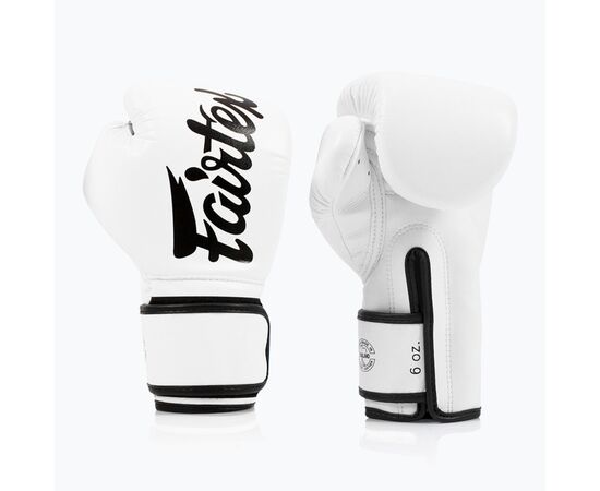 Боксерские перчатки Fairtex BGV14 White 14 унцій (бинти в комплекті) (BGV14_14oz_White), изображение 3 Боксерские перчатки Fairtex BGV14 White 14 унцій (бинти в комплекті) (BGV14_14oz_White), изображение 3