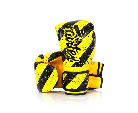 Боксерские перчатки Fairtex BGV14Y Yellow/Black 14 унцій (бинти в комплекті) (BGV14Y_14oz_Yellow/Black), изображение 2 Боксерские перчатки Fairtex BGV14Y Yellow/Black 14 унцій (бинти в комплекті) (BGV14Y_14oz_Yellow/Black), изображение 2