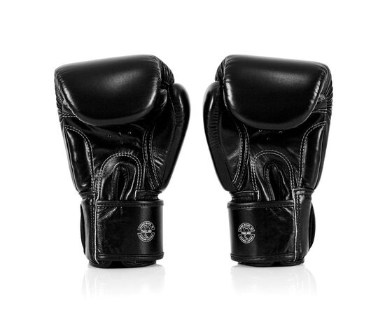 Боксерские перчатки Fairtex BGV1-ONE (натуральна шкіра) Black 12 унцій (бинти в комплекті) (BGV1-ONE_12oz_Black), изображение 4 Боксерские перчатки Fairtex BGV1-ONE (натуральна шкіра) Black 12 унцій (бинти в комплекті) (BGV1-ONE_12oz_Black), изображение 4
