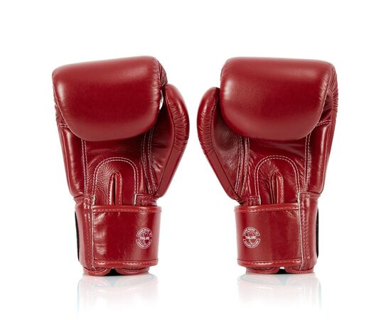 Боксерські рукавички Fairtex BGV1-ONE (натуральна шкіра) Red 12 унцій (бинти в комплекті) (BGV1-ONE_12oz_Red), зображення 4 Боксерські рукавички Fairtex BGV1-ONE (натуральна шкіра) Red 12 унцій (бинти в комплекті) (BGV1-ONE_12oz_Red), зображення 4
