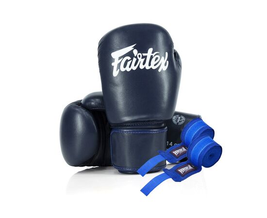 Боксерські рукавички Fairtex BGV27 Blue 16 унцій (бинти в комплекті) (BGV27_16oz_Blue)