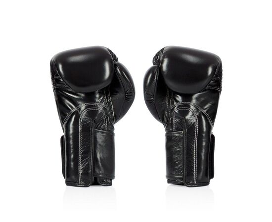 Боксерские перчатки Fairtex BGV5 Black 10 унцій (бинти в комплекті) (BGV5_10oz_Black), изображение 4