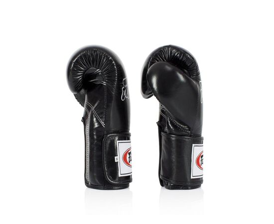 Боксерские перчатки Fairtex BGV5 Black 10 унцій (бинти в комплекті) (BGV5_10oz_Black), изображение 5