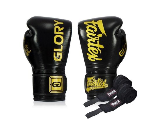 Боксерські рукавички Fairtex BGVG1 Black 10 унцій (бинти в комплекті) (BGVG1_10oz_Black)