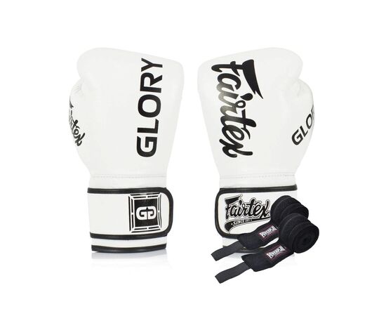 Боксерские перчатки Fairtex BGVG1 White 12 унцій (бинти в комплекті) (BGVG1_12oz_White)