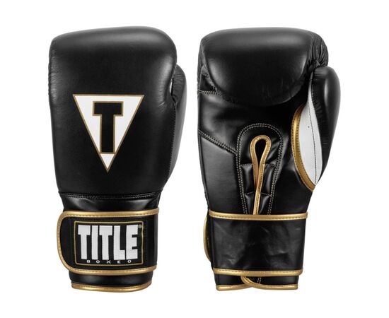 Боксерские перчатки Title Boxeo Mexican Leather Quatro Black/White 12 oz (BATGE4 12 oz BK/WH), изображение 5 Боксерские перчатки Title Boxeo Mexican Leather Quatro Black/White 12 oz (BATGE4 12 oz BK/WH), изображение 5