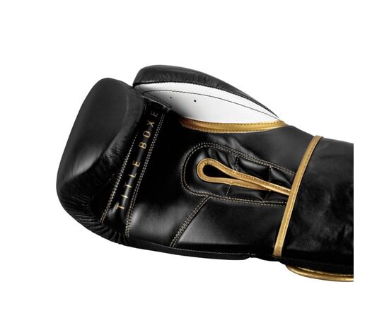 Боксерские перчатки Title Boxeo Mexican Leather Quatro Black/White 12 oz (BATGE4 12 oz BK/WH), изображение 8 Боксерские перчатки Title Boxeo Mexican Leather Quatro Black/White 12 oz (BATGE4 12 oz BK/WH), изображение 8