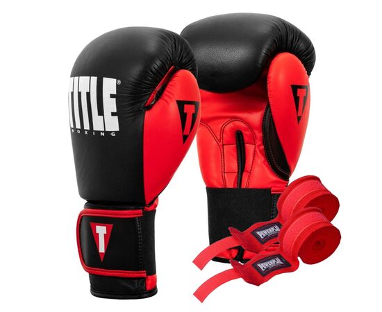 Боксерские перчатки Title Boxing Dynamic Strike Black/Red 12 oz (XDBG 12 BK/RD)
