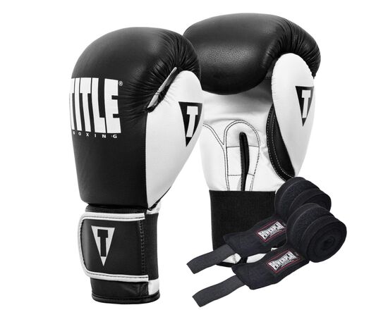 Боксерские перчатки Title Boxing Dynamic Strike Black/White 14 oz (XDBG 14 BK/WH)