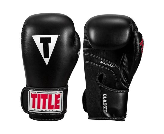 Боксерские перчатки Title Classic Black Max Black 12 oz (CBMBG2 12 BK), изображение 5 Боксерские перчатки Title Classic Black Max Black 12 oz (CBMBG2 12 BK), изображение 5