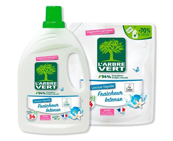 Гель для прання L'Arbre Vert Інтенсивна свіжість 1.53 л (3450601046292), зображення 2