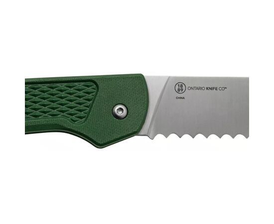 Нож Ontario Knife Camp Plus Bread Green (ON4310), изображение 3 Нож Ontario Knife Camp Plus Bread Green (ON4310), изображение 3