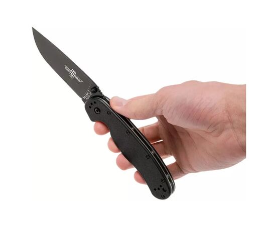 Ніж Ontario Knife RAT I AUS-8 Black, Black Blade (ON8846), зображення 5 Ніж Ontario Knife RAT I AUS-8 Black, Black Blade (ON8846), зображення 5