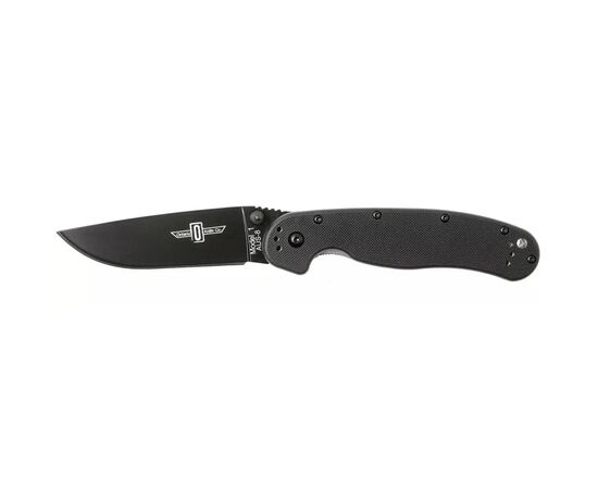 Ніж Ontario Knife RAT I AUS-8 Black, Black Blade (ON8846)