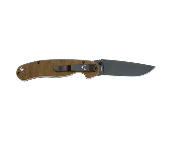 Ніж Ontario Knife RAT II AUS-8 Coyote Brown, Black Blade (ON8861CB), зображення 2 Ніж Ontario Knife RAT II AUS-8 Coyote Brown, Black Blade (ON8861CB), зображення 2