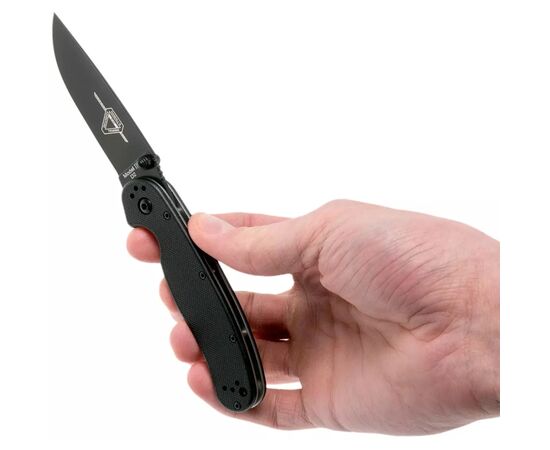 Ніж Ontario Knife RAT II D2 Black, Black Blade (ON8830), зображення 5 Ніж Ontario Knife RAT II D2 Black, Black Blade (ON8830), зображення 5