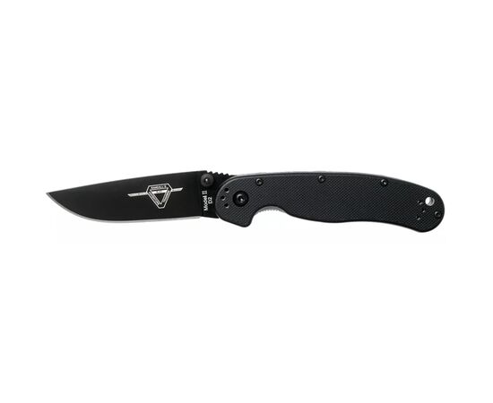 Ніж Ontario Knife RAT II D2 Black, Black Blade (ON8830)