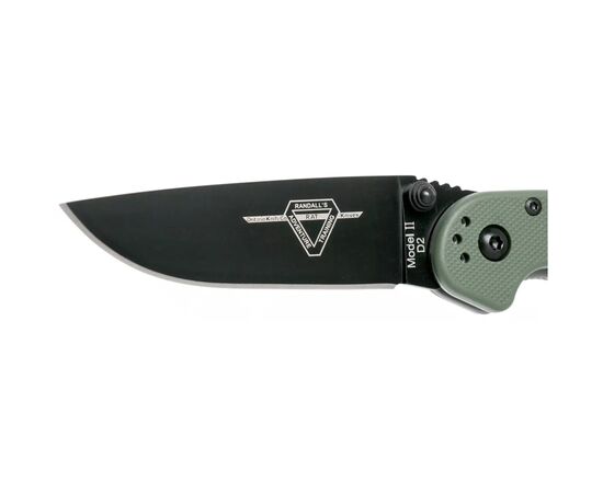 Ніж Ontario Knife RAT II D2 OD Green, Black Blade (ON8830OD), зображення 3 Ніж Ontario Knife RAT II D2 OD Green, Black Blade (ON8830OD), зображення 3